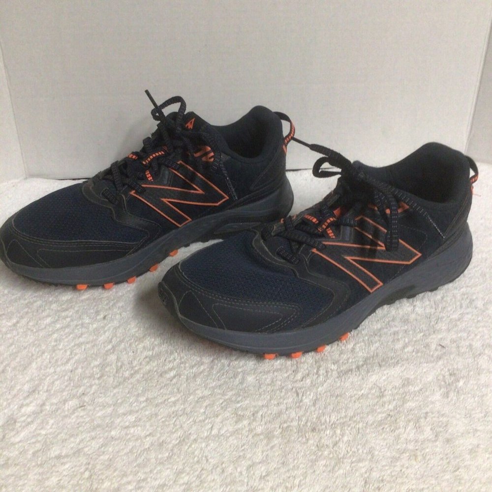 New Balance Men's 410v7 Navy Blue and & Orange Trail Shoes Sneakers Size 10    #